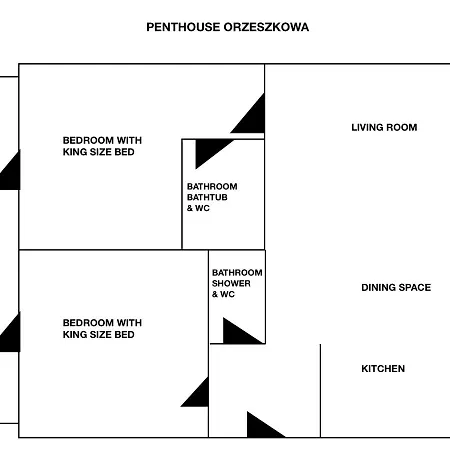 Penthouse Orzeszkowa - Loftaffair * Krakau